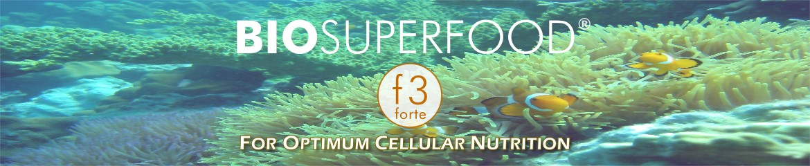 BioSuperfood F3 Forte product name on natural background